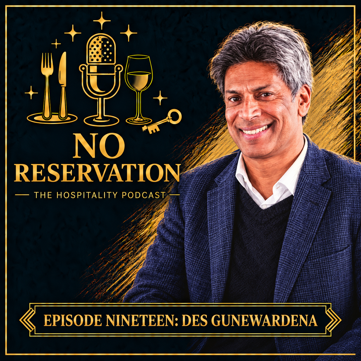 Des Gunewardena's No Reservation episode artwork